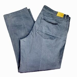 NEWROWM Pants Men 32X30 Navy Blue Stretch Cotton Flat Front Office Casual